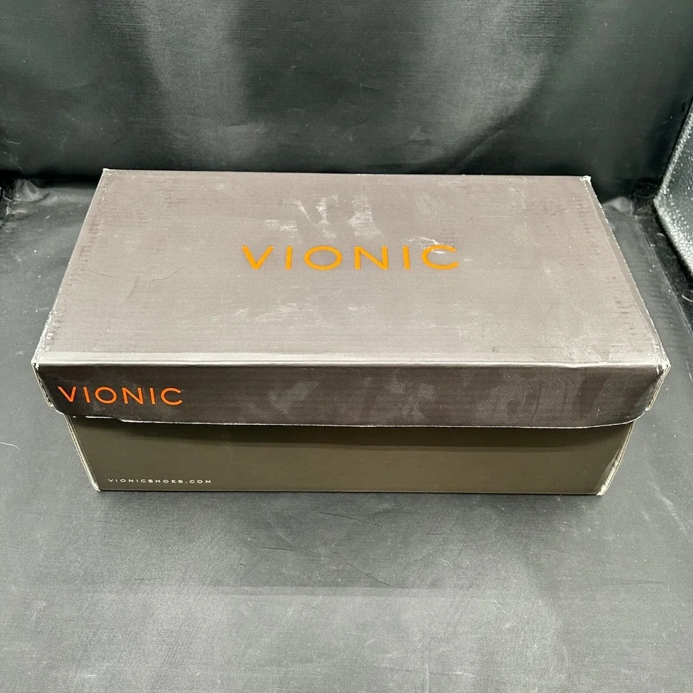Vionic Lux Camden Wedge Heel Pumps Comfortable Dark‎ Gray Suede Size 8